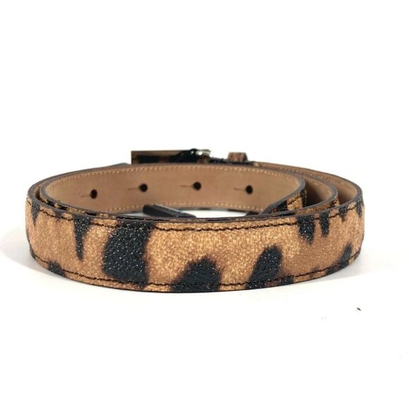 DOLCE&GABBANA Logo Leopard Leopard print Leopard belt PVC Brown/Black main image 11